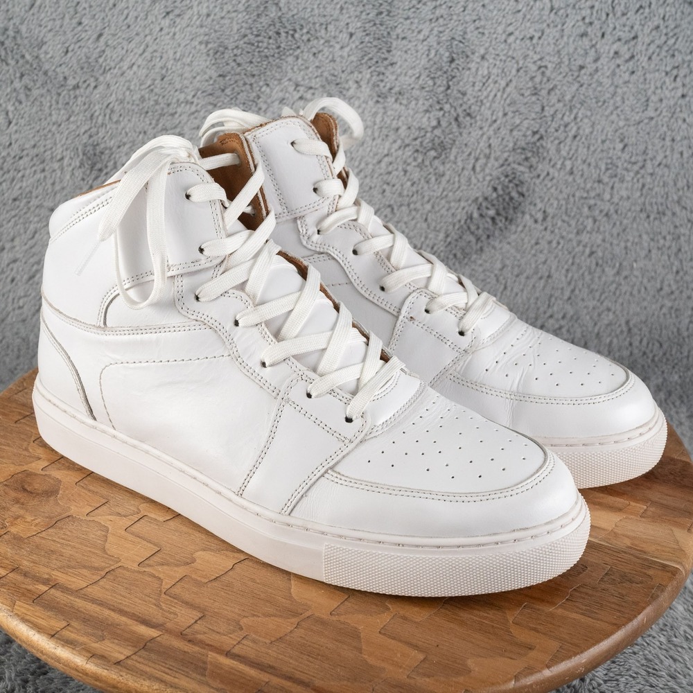 Thursday Boot Co. Showtime High Top Sneakers White Leather Men's Size 11.5